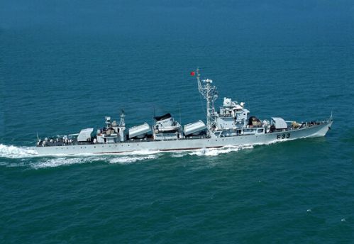 资料图：533台州号053H1型(江湖II级)护卫舰首舰